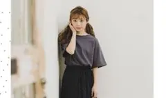 ehka sopo レース付きTシャツ　まるちゃんのサムネイル