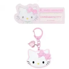 チャーミーキティ ラバーミラーキーホルダー・名札バッジ