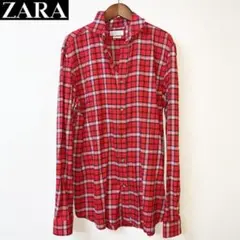 ザラマン　ZARA MAN 　チェック柄　長袖シャツ