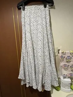 ダルメシアン柄 ロングスカート