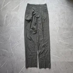 スラックス　ストレートパンツ　グレー　足長　ビジネス　センタープレスのサムネイル