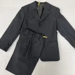 フォーマルスーツ　子供　グレー ストライプ 120cm