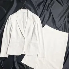 23区　テーラードジャケット　スカート　セットアップ　オフホワイト　36