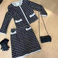 千鳥格子スカートスーツ【秋冬スーツ】ストロベリーフィールズのサムネイル
