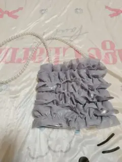 しまむら　辻希美　ange charme フリルパールショルダーバッグ