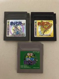 ポケットモンスター 金銀緑 3本セット ゲームボーイ