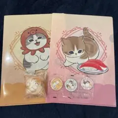 モフサンド　くら寿司　クッションチャーム　缶バッジ　びっくらぽん