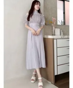 ANDRESD クラウドライクバルーントップス 美品 結婚式 参列 お呼ばれ 