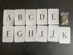 テーブルナンバー A〜K 11卓