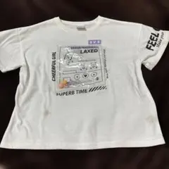 クレーンゲームモチーフ Tシャツ ホワイト　130