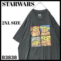 古着 スターウォーズ マンダロリアン ベビーヨーダ グラフィックTシャツ 2XL