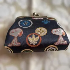 【未使用】スヌーピー 西陣織がま口