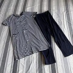 Elfin Doll 半袖 マタニティパジャマ Mサイズ ストライプ