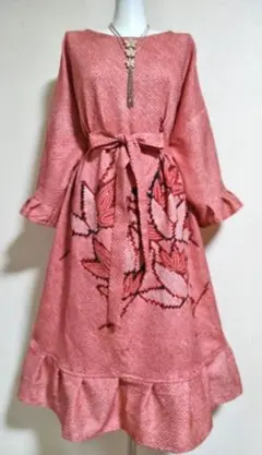 1458着物リメイクチュニック＆ワンピース