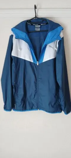 PUMA トレーニングジャケット ネイビー/ホワイト/ブルー
