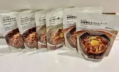 無印良品 6個セット 味噌煮込みうどんスープ ルーロー飯 ユッケジャン 送料込みのサムネイル