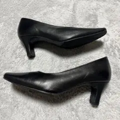 レディース　ヒール　パンプス　革靴　23cm
