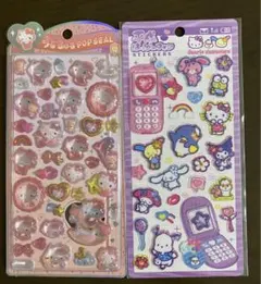 国内正規品　サンリオ　うるちゅるポップシール キティ 平成はっぴーフォン