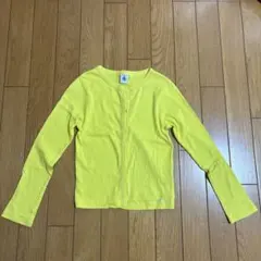 PETIT BATEAU プチバトー カーディガン イエロー　128㎝