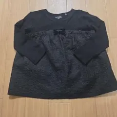 かわいい♬ELFINDOLL CLASSIC ブラック 長袖カットソー 120