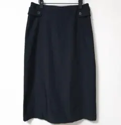 【美品】Te chichi TERRASSE◆セミタイトスカート／ダークネイビー