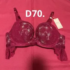 夢みるブラ　D70 レッド　ドリーミーポインセチア　アモスタイル　トリンプ