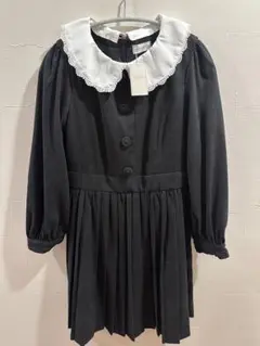 LODISPOTTO 黒 プリーツ ワンピース