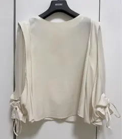 美品 snidel アイボリー バルーンスリーブ 長袖シャツ フリーサイズ