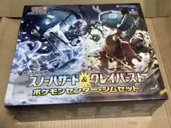 スノーハザード&クレイバーストポケモンセンタージムセット 新品 シュリンク付