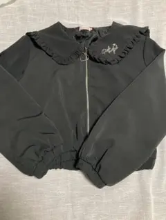 Pinkhunt 黒 フリル襟 ブルゾン　Mサイズ