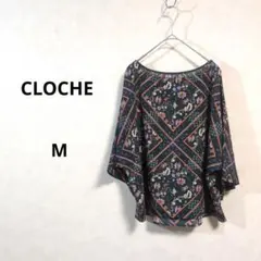 クロシェ CLOCHE 花柄 五分袖 ドルマンスリーブ Mサイズ N580のサムネイル