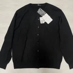 ☘️新品タグ付き　ルシアン　クルーネックカーディガン　ブラック　LLサイズ