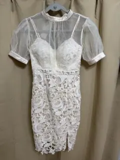 Dea. by ROBE de FLEURS ホワイトドレス M キャバクラ