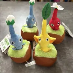 ピクミン 引っこ抜きぬいぐるみマスコット 4個セット