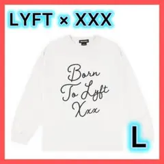 【限定品】LÝFT × XXX ロゴ T-SHIRTS ホワイト