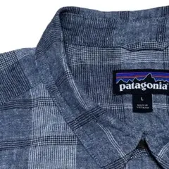 patagonia 半袖シャツ ヘンプコットン バックステップ チェック 麻綿のサムネイル
