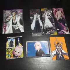 BLEACH　更木剣八　草鹿やちる　ブロマイド　カード　しおり　７枚