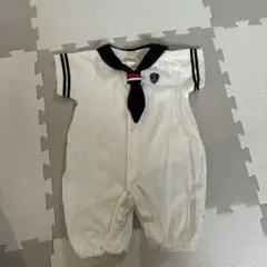 セーラー襟ロンパース 50-70cm 男の子ベビー