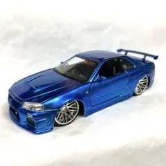 トミカ改造 日産 R34GTR ワイルドスピード ブライアン仕様aホット