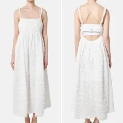 〓LE CIEL BLEU〓 Shrinked Jacquard Dress