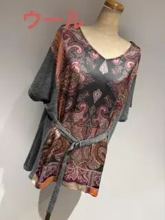 ピノーレPINOREウール半袖トップス