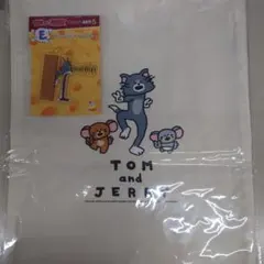 トムとジェリーハッピーくじ C賞 トートバッグ 　E賞アクリルキーホルダー