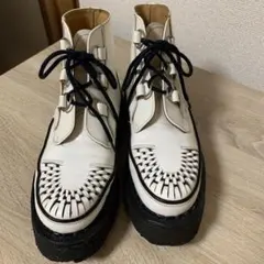 シンヤヤマグチ ロングトールケリー 厚底 ヒール高8cm ウィングチップ