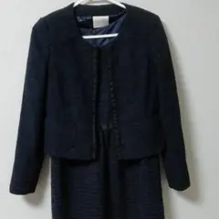 美品! ツイード　ラメ　ジャケット　ワンピース セット　１１号　卒業式　入学式