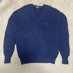 ヴィンテージ Polo Ralph Lauren ネイビー ニットセーター
