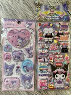 海外正規品☆Kuromi 水シール・着せ替えシールセット