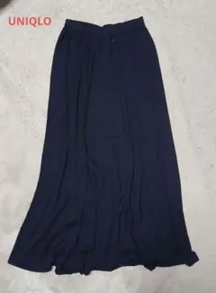 UNIQLO ネイビー ロングスカート S
