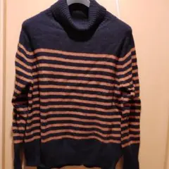 コーエン　タートルボーダーニット　毛100%