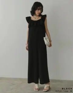 フリル オーバーオール