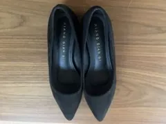 美品　ブラック ローヒール　XIANG QIAN QI 24.0〜24.5センチ